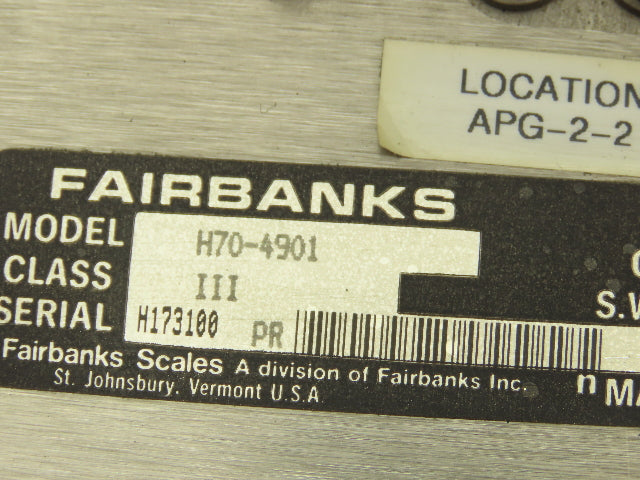 Fairbanks H70-4901 Stainless Digital Bench Scale 6Lb kg oz grams -Needs Repair-