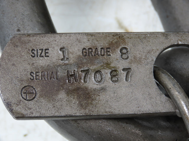 62T Sz 1 Grade 8 Steel 3-Leg Chain Lifting Rigging Sling 3' 10" Reach WLL 124700