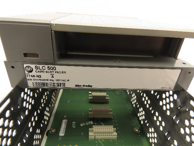 Allen Bradley SLC500 7 Slot Modular Chassis With 3 Card Slot Fillers Ser.B
