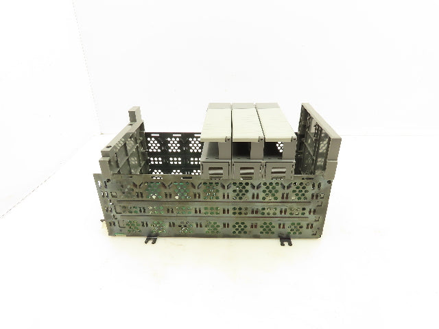 Allen Bradley SLC500 7 Slot Modular Chassis With 3 Card Slot Fillers Ser.B