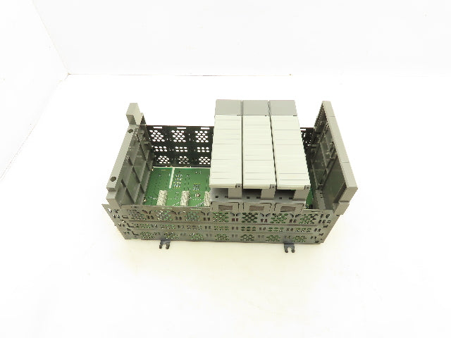 Allen Bradley SLC500 7 Slot Modular Chassis With 3 Card Slot Fillers Ser.B