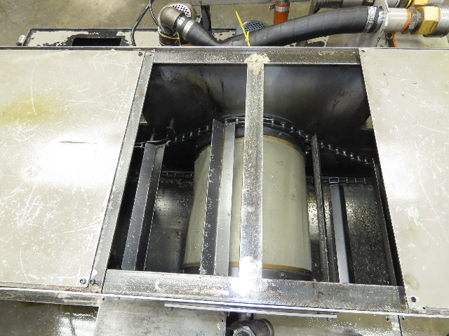 Syst Scraper Belt Chip Conveyor Coolant Recovery 3-Pump Filtration Tank