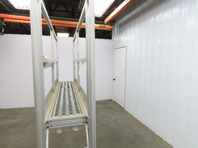 Parco Crossover Bridge Ladder Conveyor Walkover 40" Tall 47" Wide Aluminum