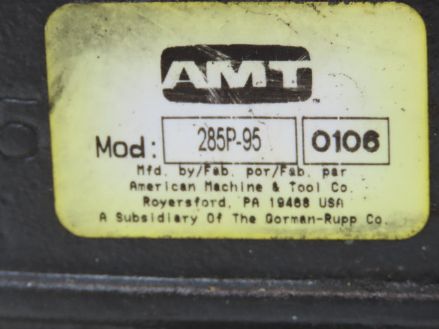 AMT 285P-95 Self-Priming Centrifugal Pump 65gpm 3/4Hp 230/460V 3PH 1.25" NPT