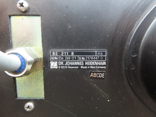 DR. Johannes Heidenhain BE 211 B PLC Display Monitor 11.5" Screen