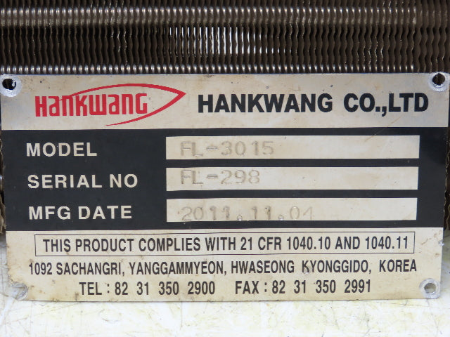 Hankwang FL-3015 Laser Cutter Radiator Coolant Unit 38x6"