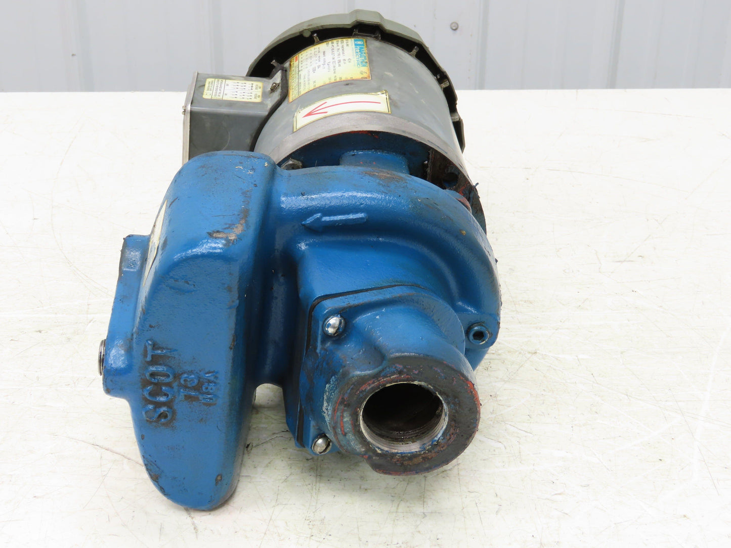 Scot 73 Cast Iron Centrifugal Suction Pump 1.5" NPT 3/4Hp 3450rpm 230/460V 3PH