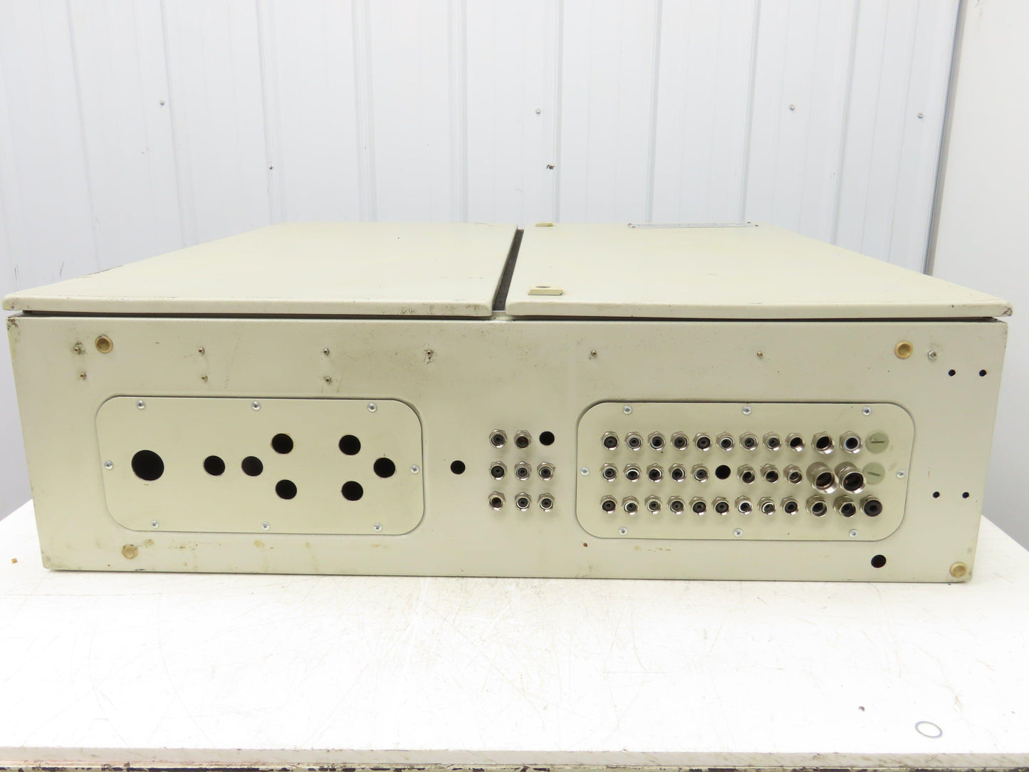 Rittal AE 1110 Double Door Electrical Box Enclosure 40x40x12" Backplate