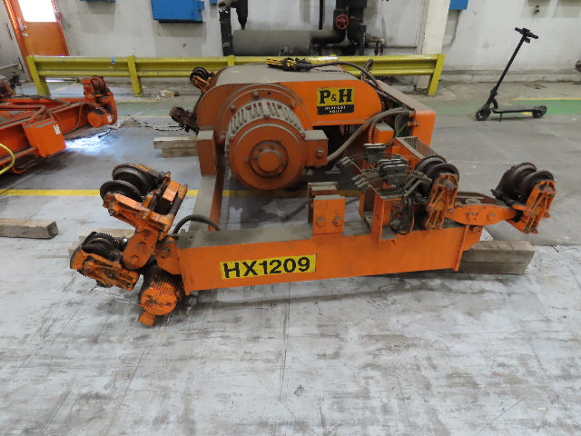Cleveland Tramrail P&H 7.5 Ton Double Girder Underhung Bridge Crane 45' 10" Span
