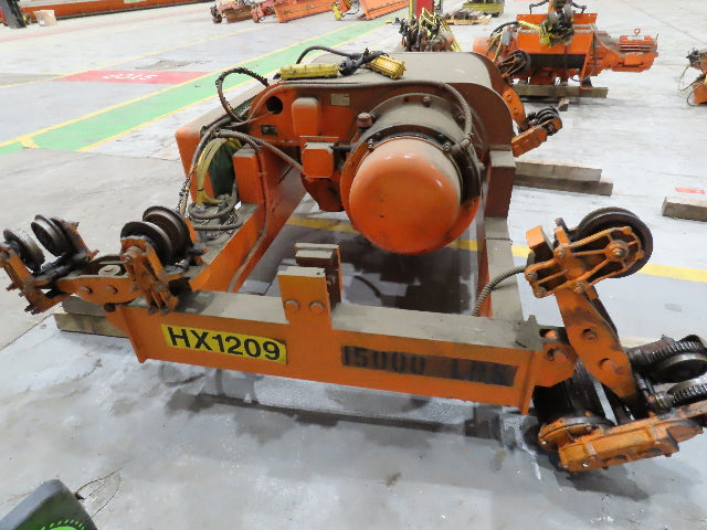 Cleveland Tramrail P&H 7.5 Ton Double Girder Underhung Bridge Crane 45' 10" Span