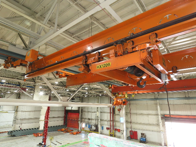 Cleveland Tramrail P&H 7.5 Ton Double Girder Underhung Bridge Crane 45' 10" Span