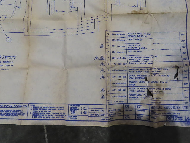 Monarch T-10-30 Hydraulic Power Unit Dyna Pack 2PD11.3D Pump 10GPM 7.5Hp 3Ph