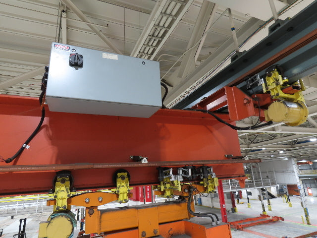 Cleveland Tramrail P&H 5 Ton Single Girder Underhung Bridge Crane 45' 10" Span