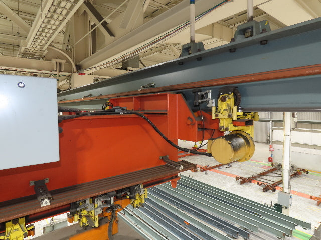 Cleveland Tramrail P&H 5 Ton Single Girder Underhung Bridge Crane 45' 10" Span