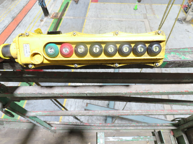 Cleveland Tramrail P&H 1 Ton Single Girder Underhung Bridge Crane 45' 10" Span