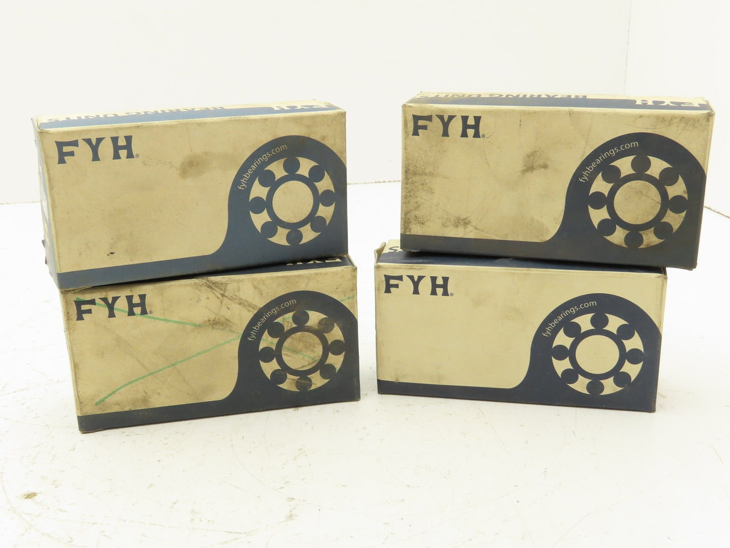 FYH UCP201-8J D1K2 Pillow Block Bearing 1/2" Bore Self Aligning 2 Bolt Lot Of 4
