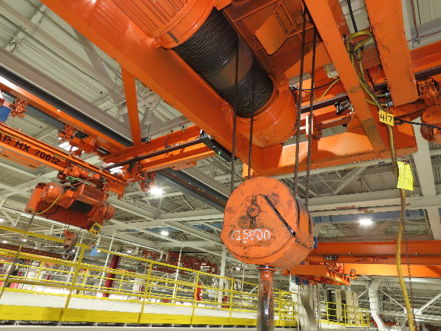 Cleveland Tramrail 7.5 Ton Double Girder Bridge Crane 18' 3" Span w/Remote