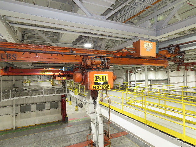 Cleveland Tramrail P&H 1/2 Ton Single Girder Underhung Bridge Crane 18' 3" Span