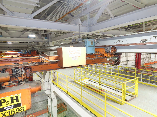 Cleveland Tramrail P&H 1/2 Ton Single Girder Underhung Bridge Crane 18' 3" Span