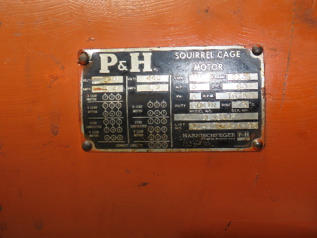 Cleveland Tramrail P&H 1/2 Ton Single Girder Underhung Bridge Crane 18' 3" Span