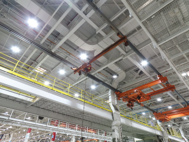 Cleveland Tramrail P&H 1/2 Ton Single Girder Underhung Bridge Crane 18' 3" Span