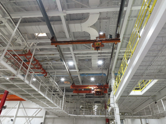 Cleveland Tramrail P&H 1/2 Ton Single Girder Underhung Bridge Crane 18' 3" Span