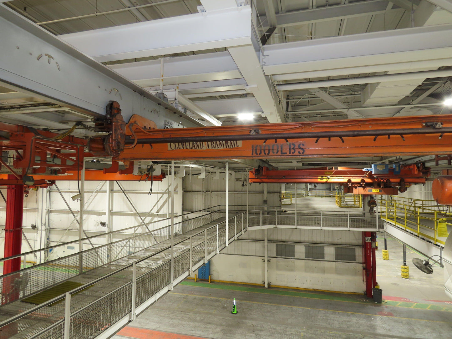 Cleveland Tramrail P&H 1/2 Ton Single Girder Underhung Bridge Crane 18' 3" Span