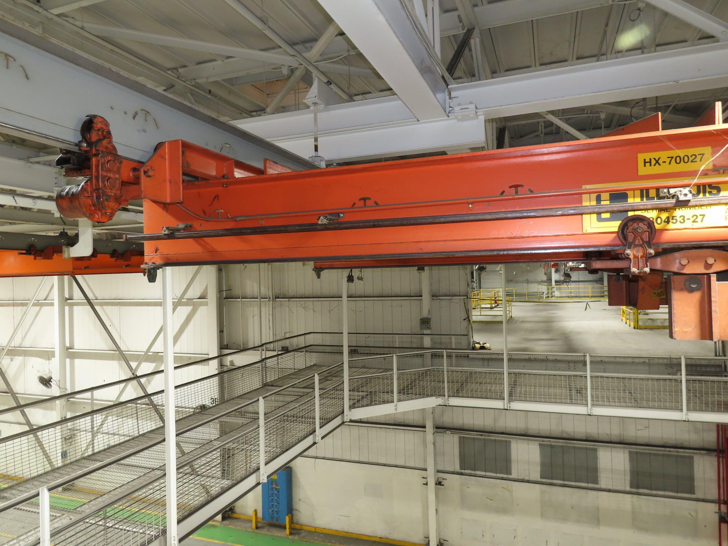 Cleveland Tramrail 11 Ton Double Girder Underhung Bridge Crane 18' 3" Span