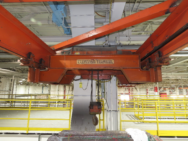 Cleveland Tramrail 11 Ton Double Girder Underhung Bridge Crane 18' 3" Span