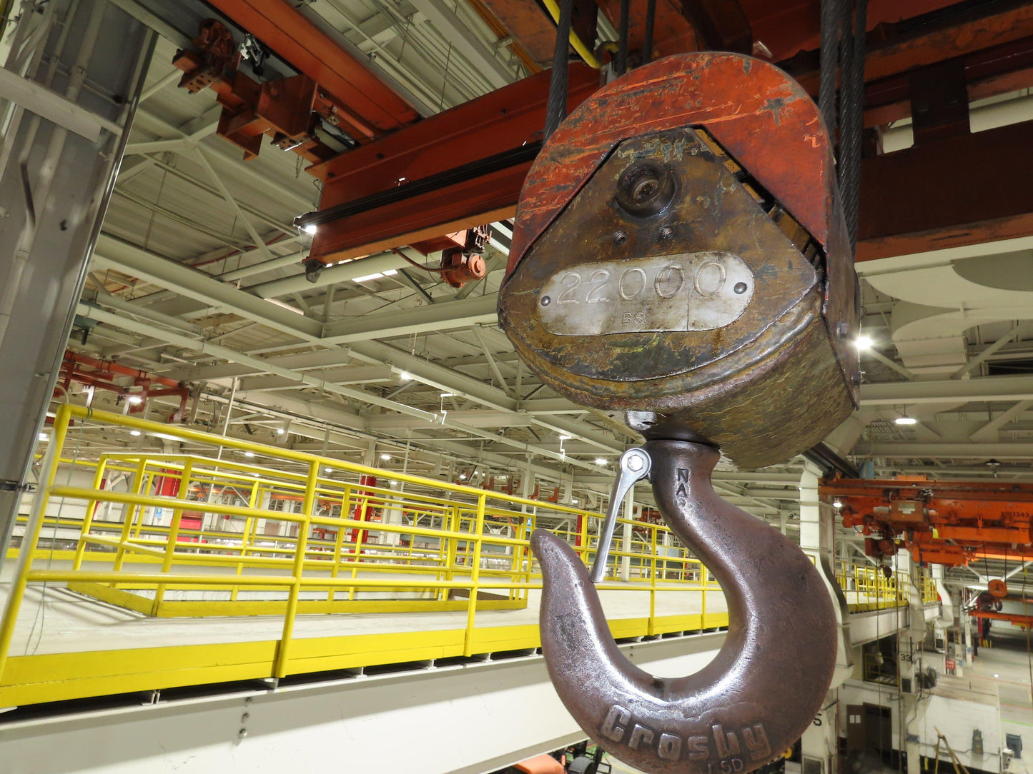 Cleveland Tramrail 11 Ton Double Girder Underhung Bridge Crane 18' 3" Span