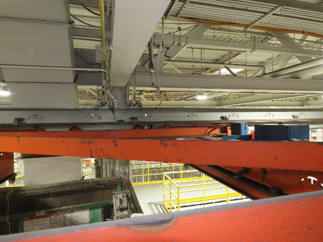 Cleveland Tramrail 11 Ton Double Girder Underhung Bridge Crane 18' 3" Span