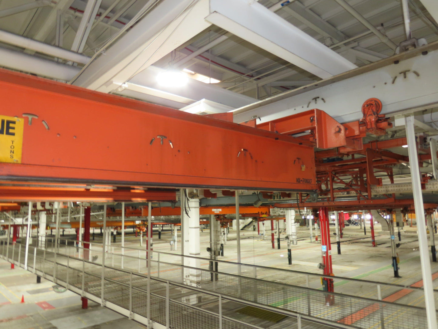 Cleveland Tramrail 11 Ton Double Girder Underhung Bridge Crane 18' 3" Span