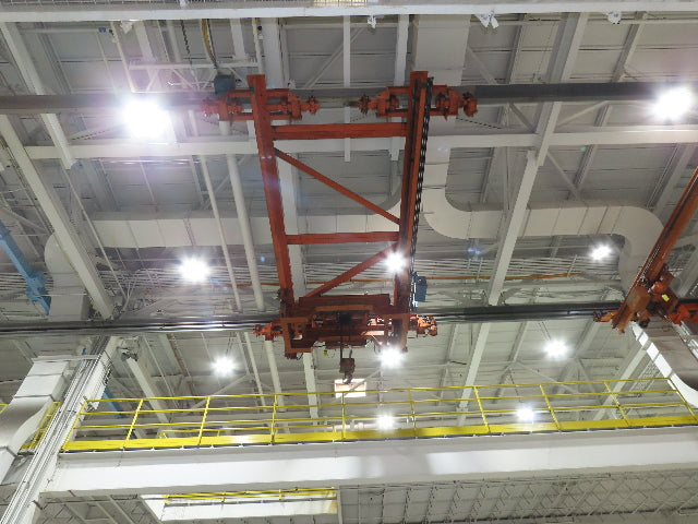 Cleveland Tramrail 11 Ton Double Girder Underhung Bridge Crane 18' 3" Span