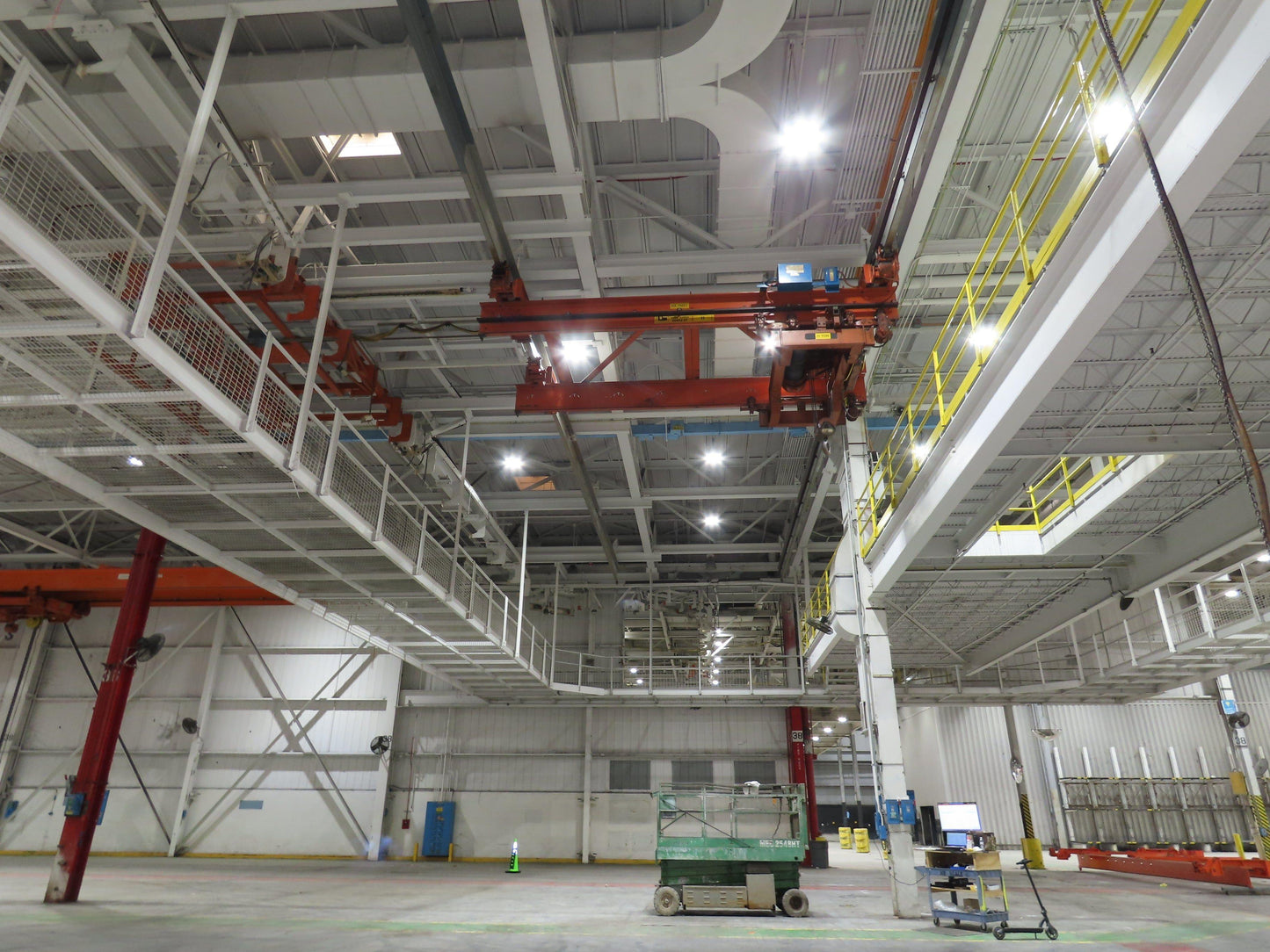 Cleveland Tramrail 11 Ton Double Girder Underhung Bridge Crane 18' 3" Span
