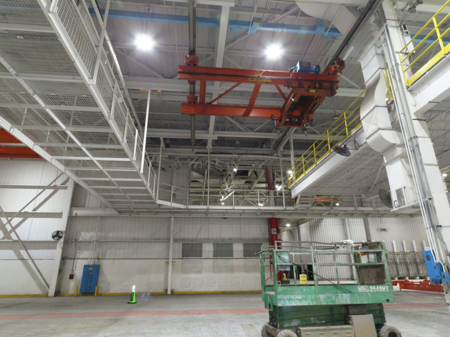 Cleveland Tramrail 11 Ton Double Girder Underhung Bridge Crane 18' 3" Span