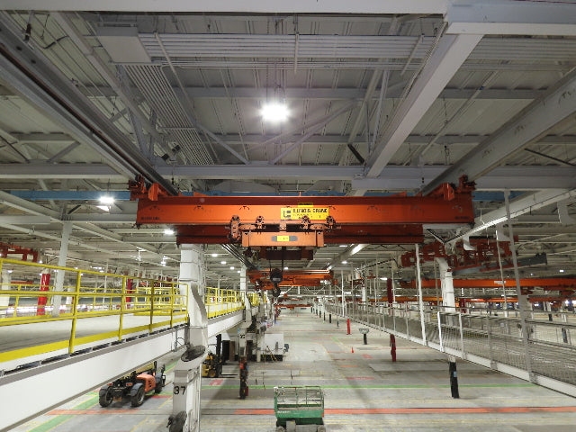 Cleveland Tramrail 11 Ton Double Girder Underhung Bridge Crane 18' 3" Span