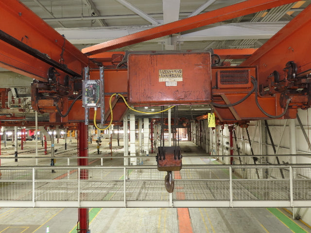 Cleveland Tramrail 11 Ton Double Girder Underhung Bridge Crane 18' 3" Span