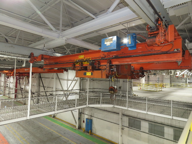 Cleveland Tramrail 11 Ton Double Girder Underhung Bridge Crane 18' 3" Span