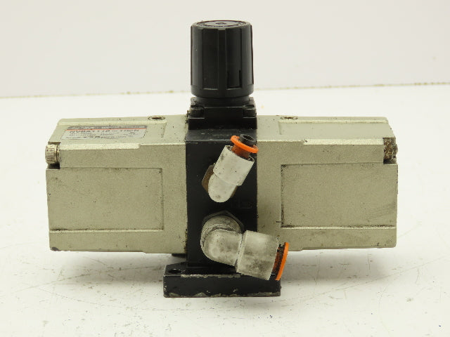SMC NVBA1110-T02N Pneumatic Booster Regulator Air Valve 1/4" NPT 14-140 PSI