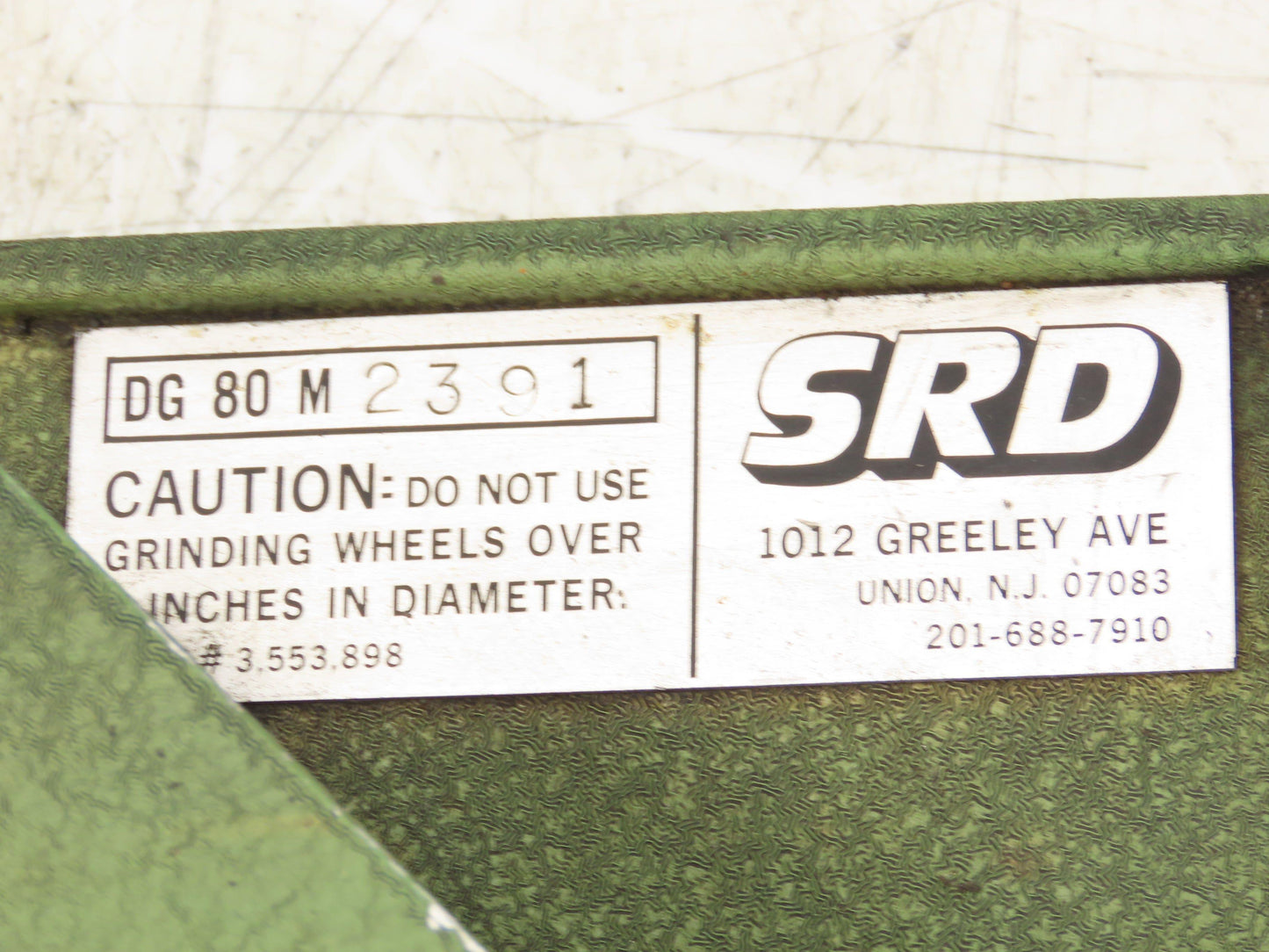 SRD DG80M2391 Service Precision Grinding Drill Bit Sharpener