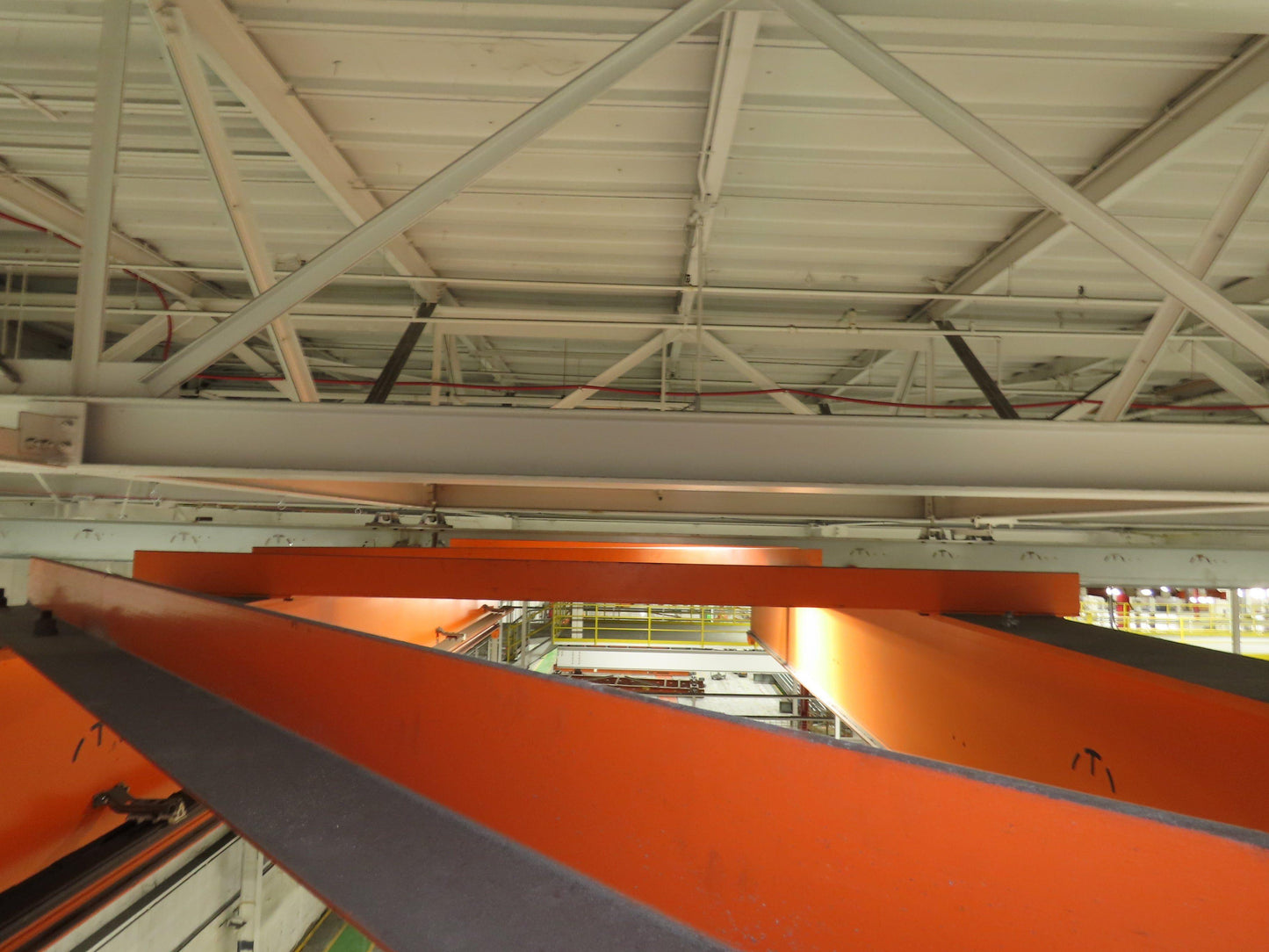 Cleveland Tramrail P&H 10 Ton Double Girder Underhung Bridge Crane 45' 10" Span
