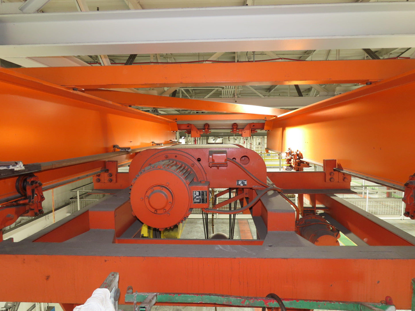 Cleveland Tramrail P&H 10 Ton Double Girder Underhung Bridge Crane 45' 10" Span
