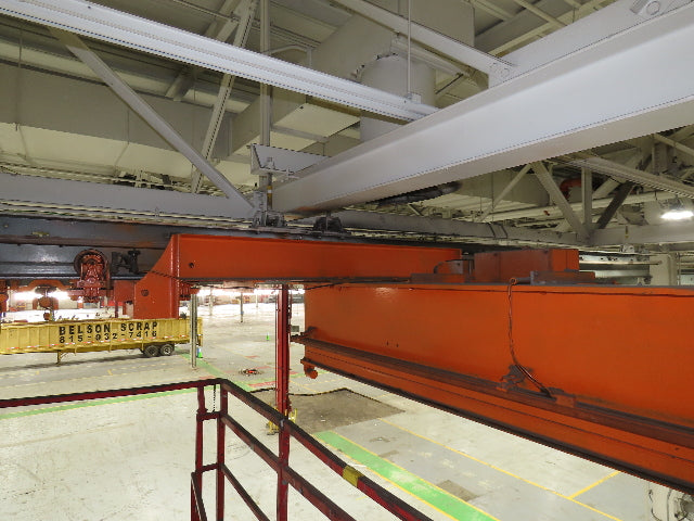 Cleveland Tramrail P&H 3 Ton Single Girder Underhung Bridge Crane 45' 10" Span