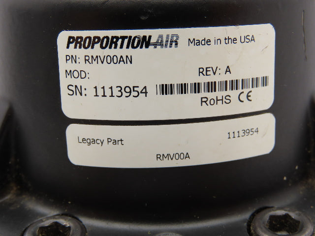 Proportion Air RM00A Pneumatic Volume Booster Regulator 400PSI 1-1/4" NPT