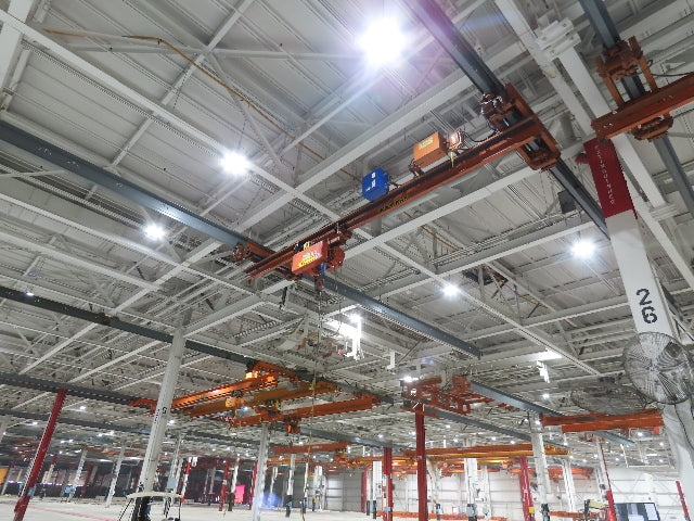 Cleveland Tramrail P&H 3 Ton Underhung Bridge Crane 21' Span Magnetek Remote