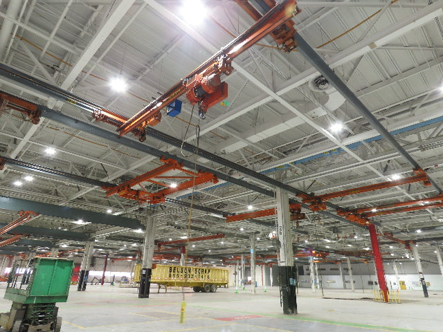 Cleveland Tramrail P&H 3 Ton Underhung Bridge Crane 21' Span Magnetek Remote