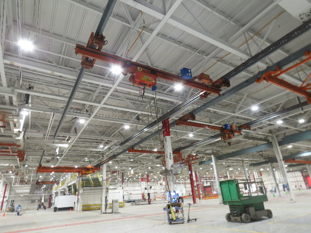 Cleveland Tramrail P&H 3 Ton Underhung Bridge Crane 21' Span Magnetek Remote