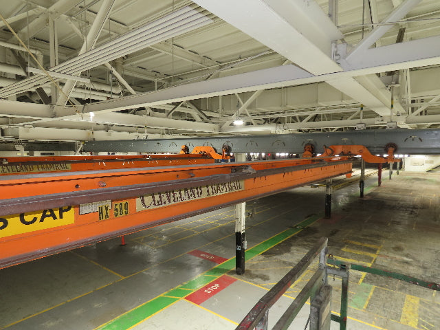 Cleveland Tramrail P&H 1/2 Ton Single Girder Underhung Bridge Crane 21' Span