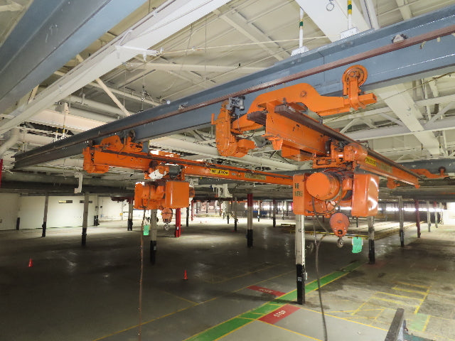 Cleveland Tramrail P&H 1/2 Ton Single Girder Underhung Bridge Crane 21' Span