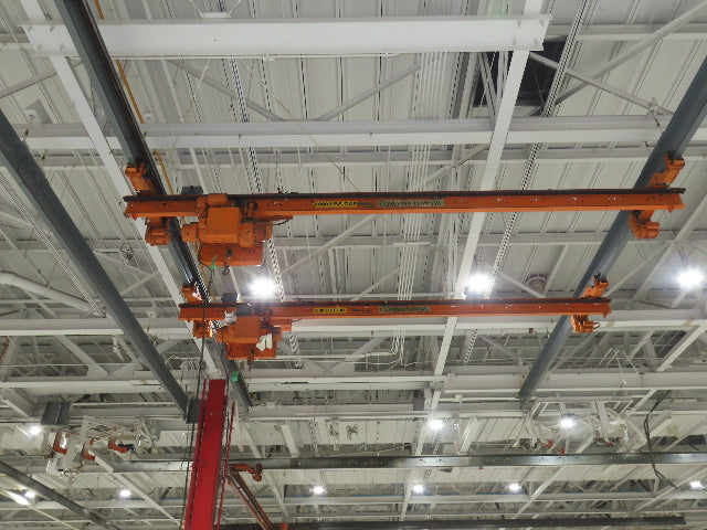 Cleveland Tramrail P&H 1/2 Ton Single Girder Underhung Bridge Crane 21' Span